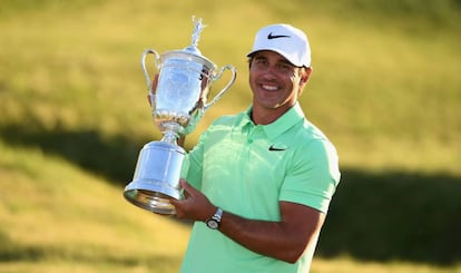 Brooks Koepka tras ganar el US Open.