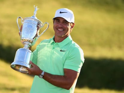 Brooks Koepka tras ganar el US Open.