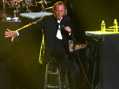 Julio Iglesias en un concierto en Puerto Rico en septiembre de 2016.