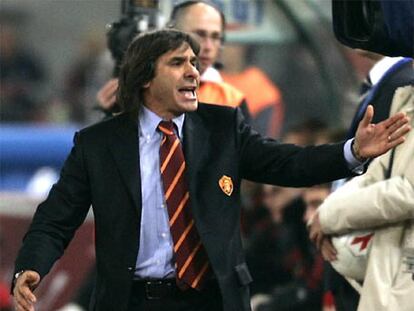 Bruno Conti, en 2005, cuando era el entrenador del Roma.