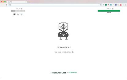 El Tabagotchi será más feliz cuantas menos pestañas haya abiertas