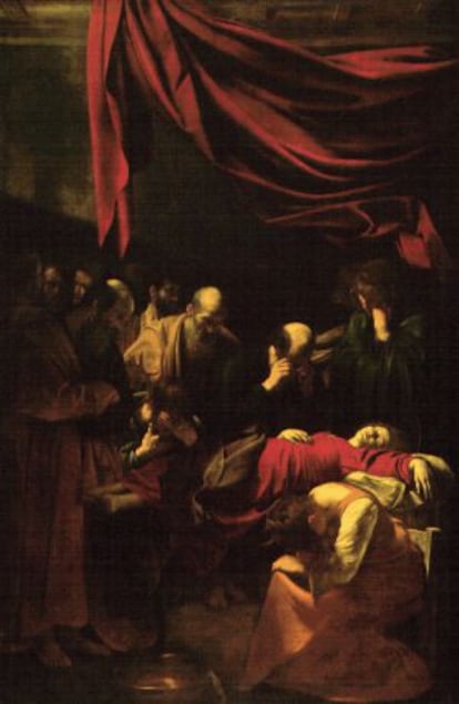 'La muerte de la virgen', de Caravaggio.