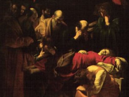 'La muerte de la virgen', de Caravaggio.