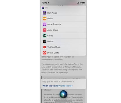 Siri ya conoce tu una app de música predeterminada