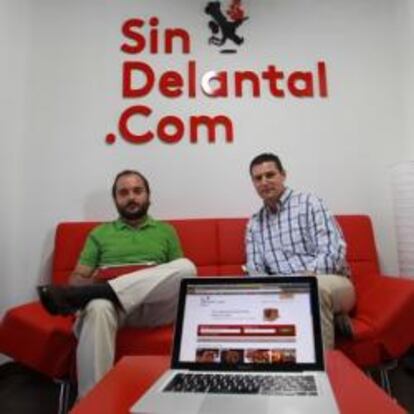 Evaristo Babé y Diego Ballesteros, cofundadores de Sindelantal.com