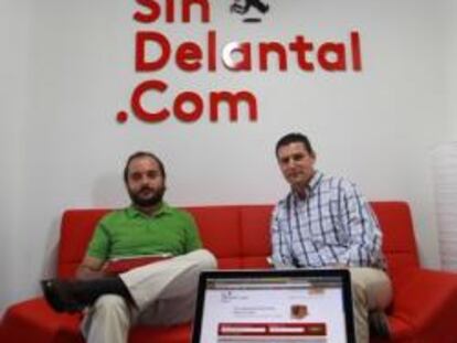 Evaristo Babé y Diego Ballesteros, cofundadores de Sindelantal.com