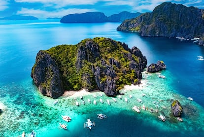 La isla de Shimizu en Filipinas.