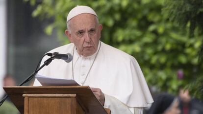 El Papa, el pasado martes en Skopje (Macedonia del Norte).