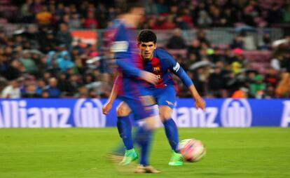 Aleñá, un partido con el Barça.