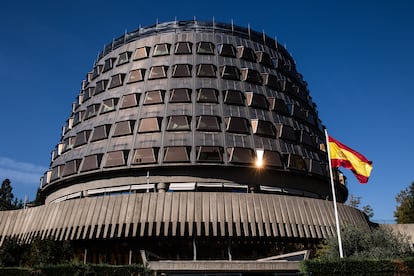 La fachada del Tribunal Constitucional en Madrid, en septiembre de 2021.