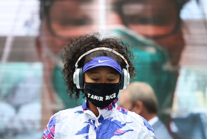 La jugadora llegó a la final del US Open con una mascarilla en la que ponía el nombre de Tamir Rice.