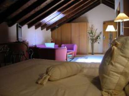 Habitación del Hotel Ribera del Duero.