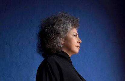 La artista colombiana Doris Salcedo, en el Hay Festival en Cartagena de Indias (Colombia), este año. 