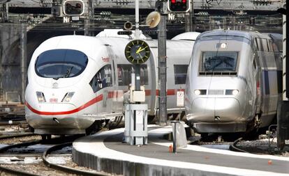 Trenes ICE fabricado por la alemana Siemens y TVG de la francesa Alstom