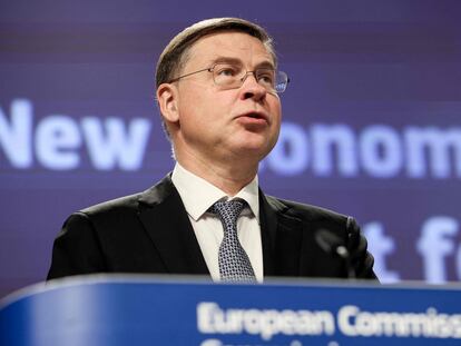 El vicepresidente de la Unión Europea, Valdis Dombrovskis.