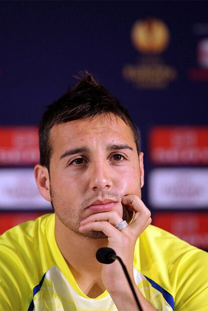 Cazorla, durante una rueda de prensa.