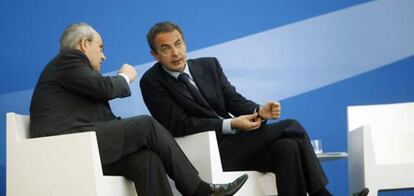 El presidente de la Generalitat, José Montilla, el presidente del Ejecutivo, José Luis Rodríguez Zapatero