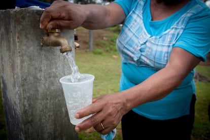 Agua potable en Bella Vista, Las Lomas, pronvincia de Cocle (Panam&aacute;). 