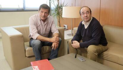 Javier Fernández i Miquel Iceta, al noviembre.