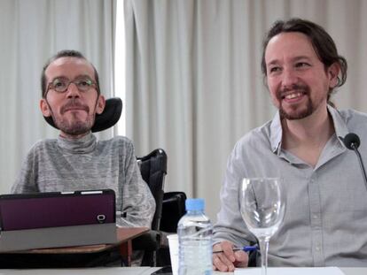 Pablo Echenique and Pablo Iglesias.