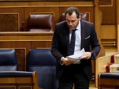 El ministro de Transportes, Óscar Puente, ha intervenido en el pleno especial de la dana de este miércoles en el Congreso.