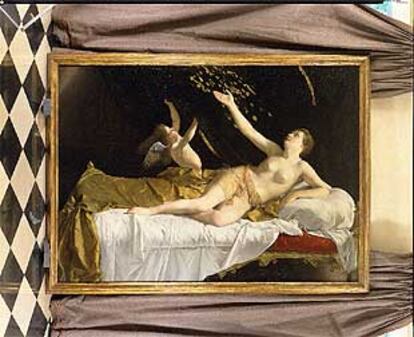 La obra <i>Danae,</i> de Orazio Gentileschi, fechada entre 1621 y 1623.