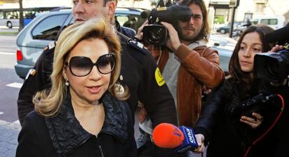 Maria Antònia Munar llega a los juzgados de Palma en 2010.