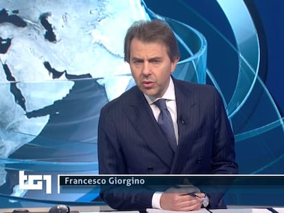 Francesco Giorgino, presentador de los informativos italianos Tg1.