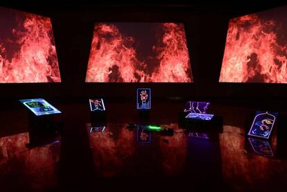 Videoinstalación de Patricia Domínguez en Arco 2018.