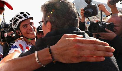 Warren Barguil tras su victoria en el Izoard.