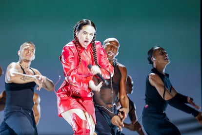 Actuación de Rosalía en el WiZink Center de Madrid, dentro de su gira Motomami, el 19 de julio. 