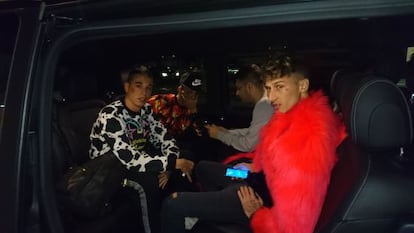 Pxxr Gvng de camino a los MTV EMA (Foto: Instagram Stage by Sony).