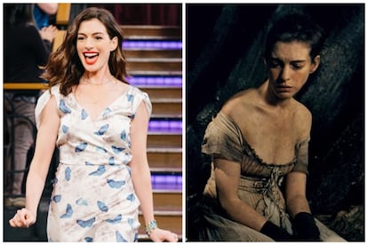 ANNE HATHAWAY. Para interpretar a Fantine, una prostituta sin recursos, hambrienta y enferma de tuberculosis, en ‘Los miserables’, la actriz tuvo que perder más de 11 kilos. Hathaway ha preferido no revelar en qué consistía su dieta para evitar que otras personas intenten imitarla, pero sí ha reconocido haberse muerto de hambre durante el rodaje. Sí, su esfuerzo también le valió el Oscar.