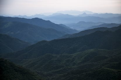 Las montañas de la sierra Madre Occidental desde Tamazula, Durango.