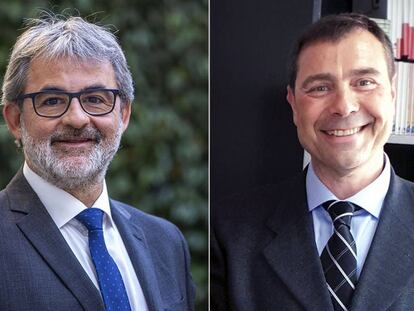 Jaume Serra, a l'esquerra, i Jordi Finazzi.