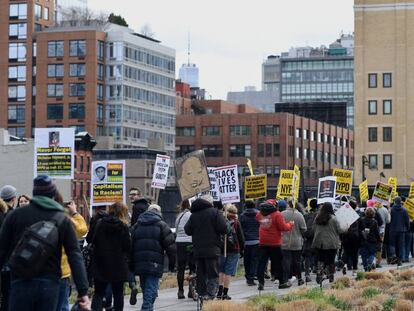 Manifestación contra Trump en Nueva York.