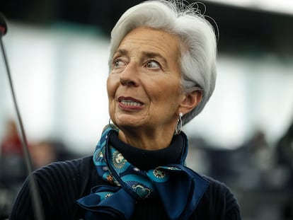 Christine Lagarde, presidenta del Banco Central Europeo, el pasado mes de febrero.