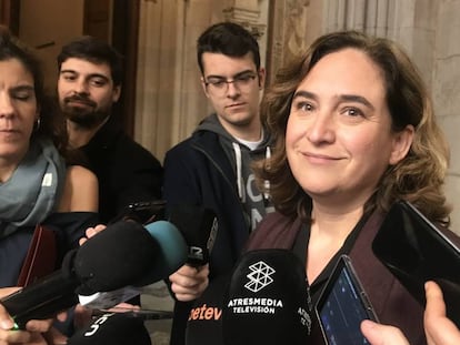 Ada Colau en la presentación de los presupuestos participativos