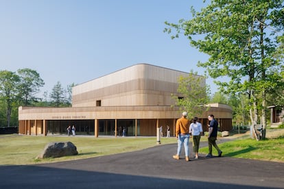 Vista del Teatro Doris Duke, proyecto firmado por la holandesa Francine Houben y su estudio Mecanoo.
