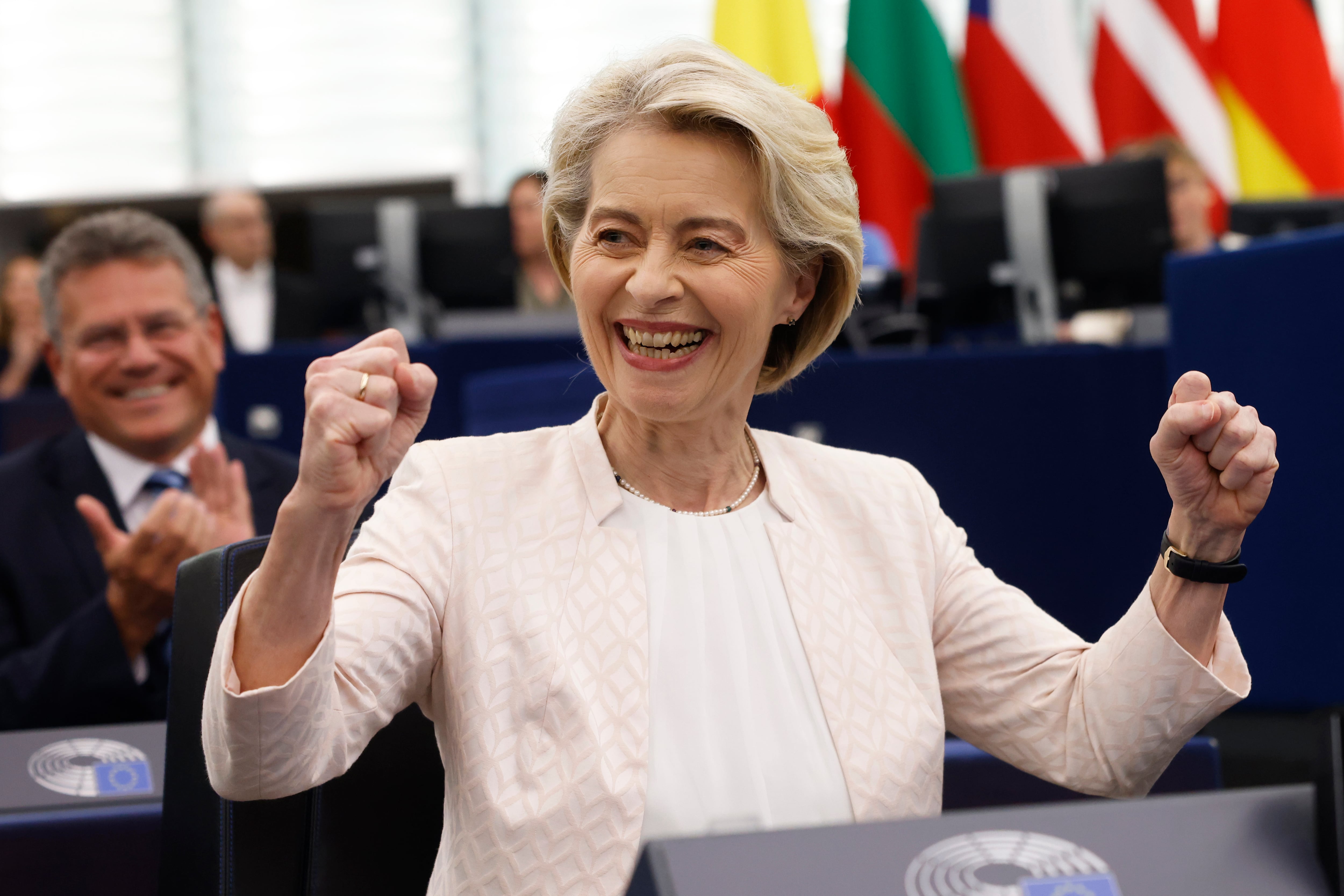 La Eurocámara reelige a Ursula von der Leyen como presidenta de la Comisión Europea