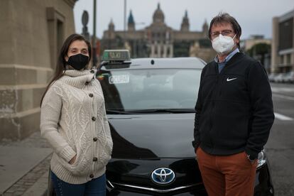 Ana y José Galisteo, hija y padre, ambos taxistas.

