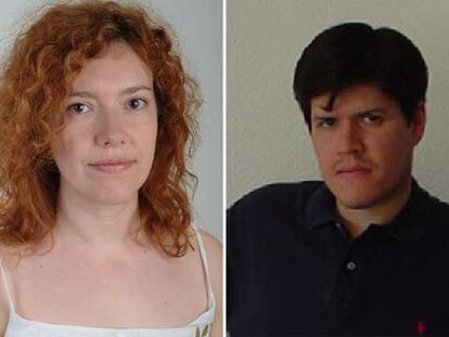 Los poetas Ana Isabel Conejo y Jorge Ortega.