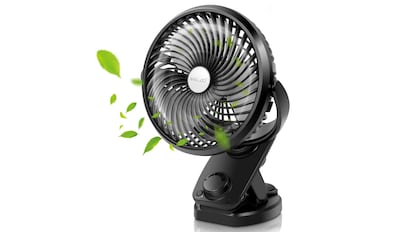 accesorios para el coche: ventilador de tamaño compacto que funciona sin cables.