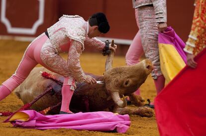 La muerte del tercer novillo.