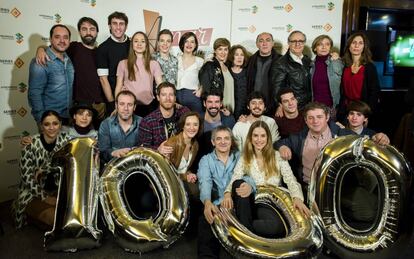 Los actores de 'Amar es para siempre' celebran el capítulo 1.000 de la serie.