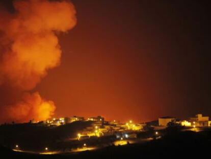 Imagen del incendio en Valle Gran Rey.