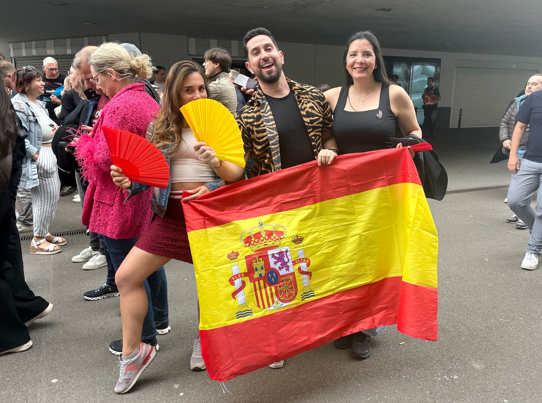 Estos eurofans vienen de Barcelona.