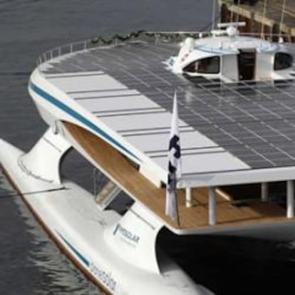 El PlanetSolar es el barco solar más grande del mundo