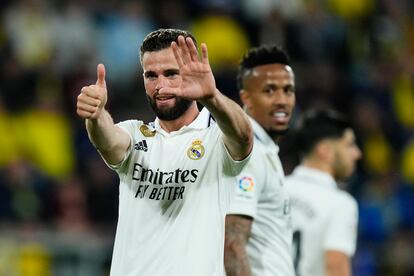 Nacho celebra su gol en el Cádiz - Real Madrid de este sábado.