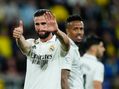 Nacho celebra su gol en el Cádiz - Real Madrid de este sábado.